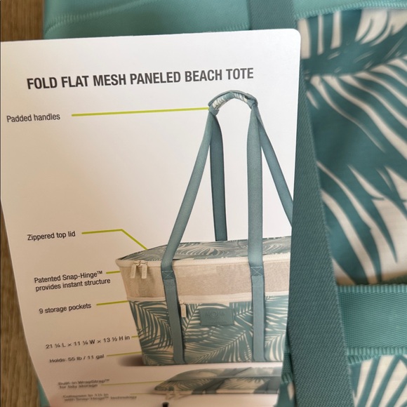 NWT Aloha Collection Collapsible Beach Tote - Picture 4 of 7